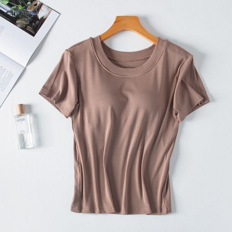 Basics Round Neck Padded T-shirt